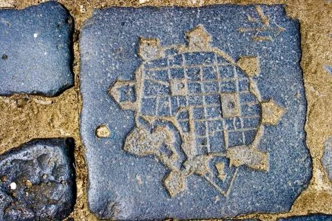 Historic map Stock Photos