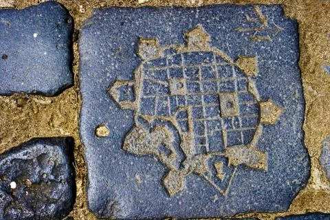 Historic map Stock Photos