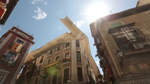 Historic medieval town of Spain Stock Footage 51224451