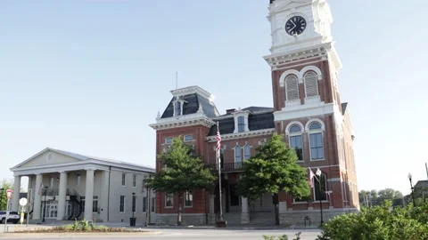Historic Newton County Courthouse-02 Stock Footage 161027131