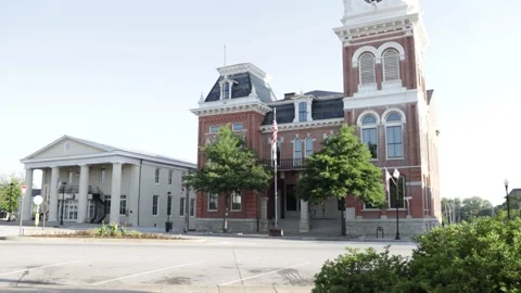 Historic Newton County Courthouse-03 Stock Footage 161027136