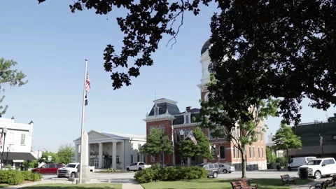 Historic Newton County Courthouse - 09 Stock Footage 161027800