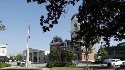 Historic Newton County Courthouse -10 Stock Footage 161027803