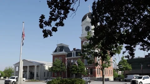 Historic Newton County Courthouse -15 Stock Footage 161027805