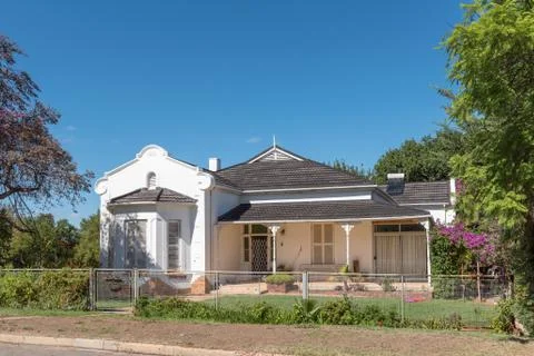 Historic old house, built in 1914, in Ladismith Stock Photos
