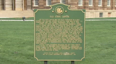 Historic-old Illinois state cap. Stock Footage 3244317