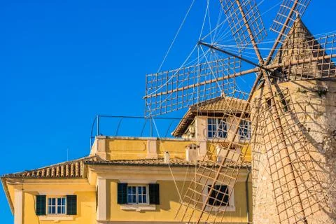 Historic old windmill Stock Photos