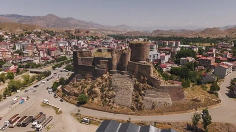 Historic Oltu Castle in Turkey Stock Footage 346189101