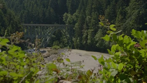 Historic Oregon Bridge Stock Footage 262793234