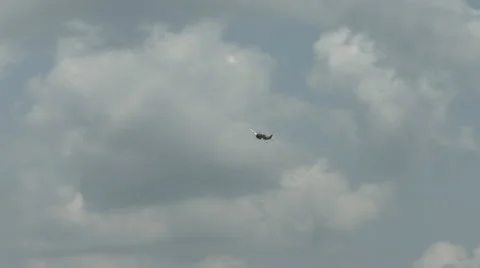 Historic P-47 Thunderbolt fighter plane in flight 4K Stock Footage 42714901