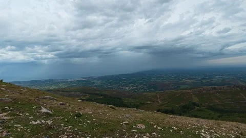 Historic rack railway train and mountain views in France. Stock Footage 345091273