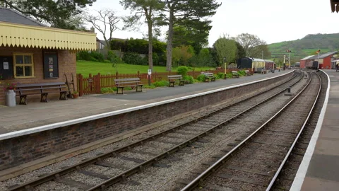 Historic Railway Station Platform In Gloucester And Warwickshire England Stock Footage 341500250