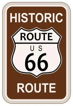 Historic route 66 Stock Illustration