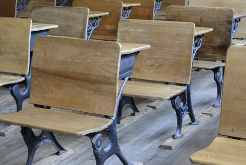 Historic school classroom Stock Photos