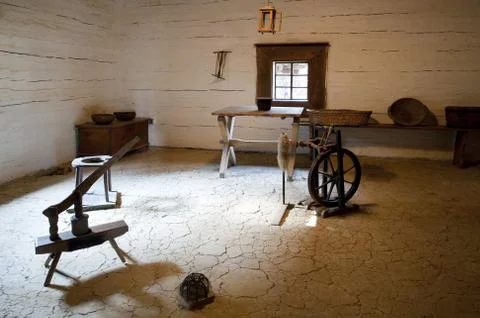 Historic shoemaker workshop Stock Photos