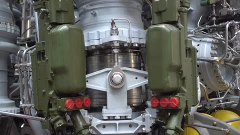 Historic Soviet rocket structure presented as an exhibition piece. Vidéo 342074853
