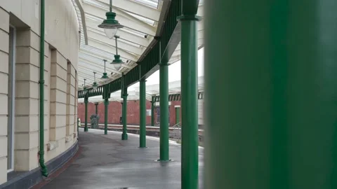 Historic Station Platform Stock Footage 131341485