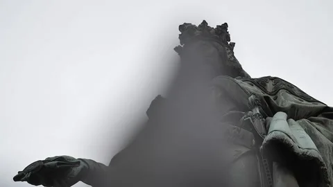 Historic statue HD 23 Stock Footage 143210733