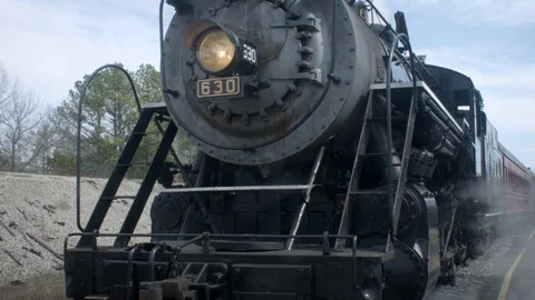 Historic Steam Engine Running Stock Footage 73202894