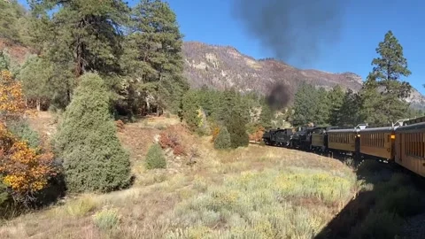 Historic Steam Engine Train Ride Stock Footage 274865509