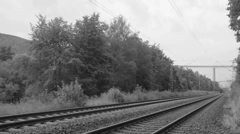 Historic steam train passing through the countryside Stock Footage 8549370