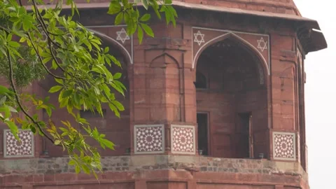 Historic Stone Archway Corridor Inside Ancient Indian Fort Stock Footage 323099303