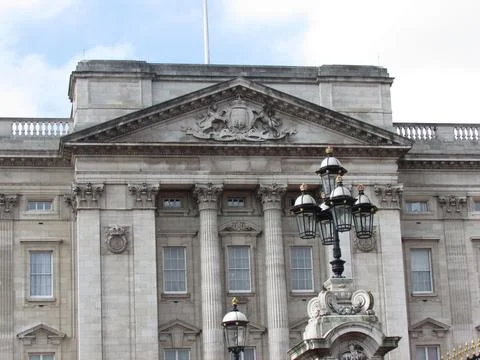 Historic stone building facade Stock Photos