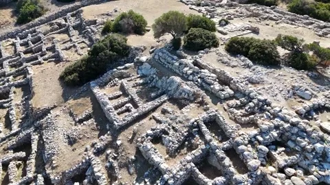 Historic Stone Structures of Gournia 스톡 동영상 341275282