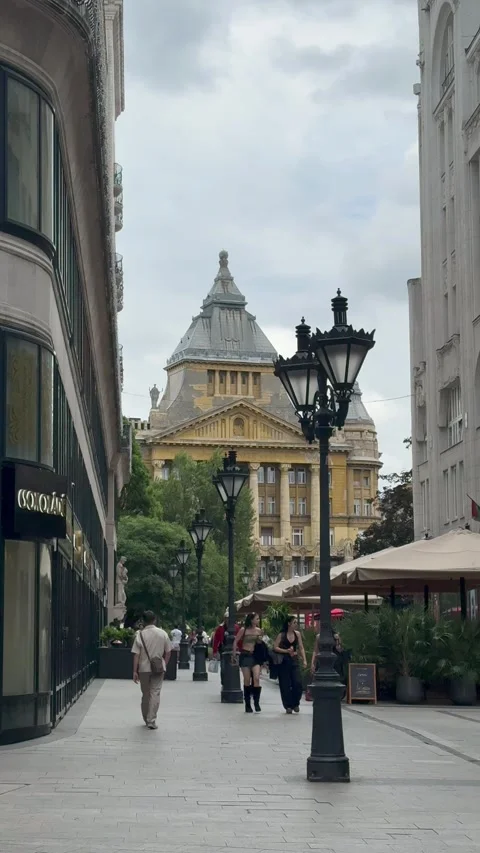 Historic Street Stroll Stock Footage 342500116