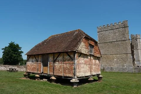 Historic Timber Framed Granary Structure Midhurst West Sussex Stock Photos