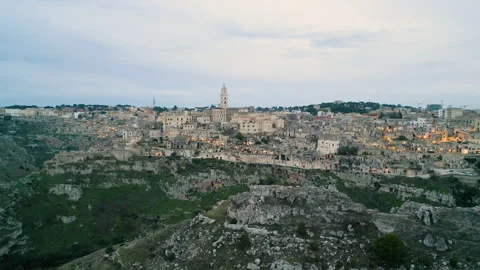 A Historic Town FROM ABOVE Stock Footage 321056440
