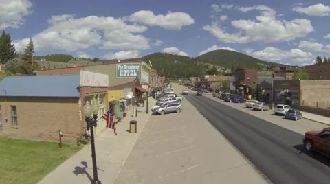 Historic town fly over Stock Footage 51365358