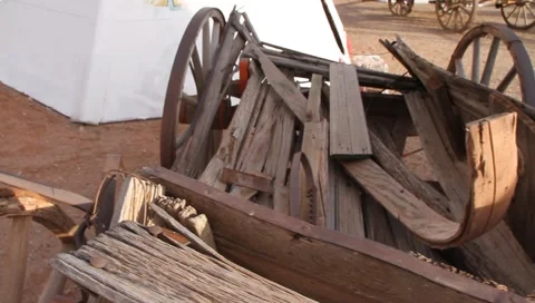 Historic Wagon Stock Footage 1639808
