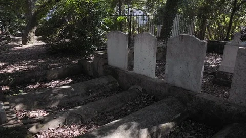 Historic War Cemetery Stock Footage 74083703