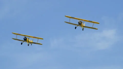 Historic war plane fly over 10914 Stock Footage 23159281