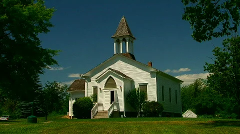 Historic wedding chapel Stock Footage 484269