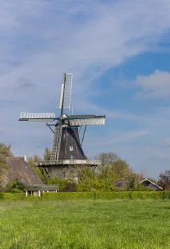 Historic windmill of Feerwerd Stock-Fotos