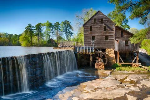 Historic Yates Water Mill Stock Photos