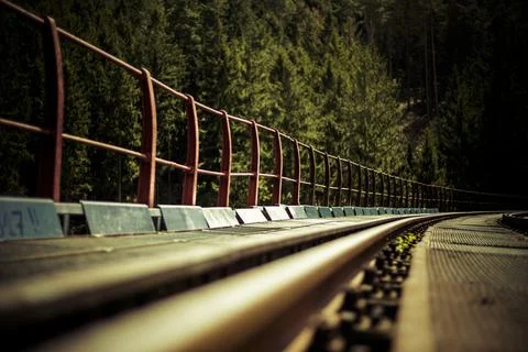 The historic ziemestal bridge in thuringia Stock Photos