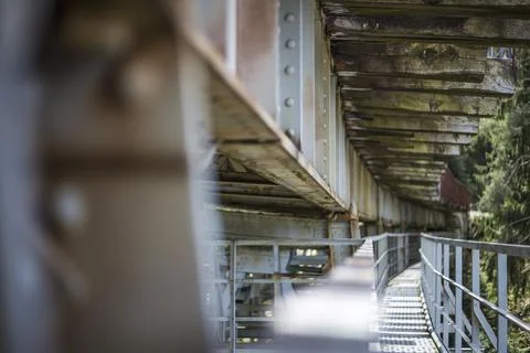 The historic ziemestal bridge in thuringia Foto stock