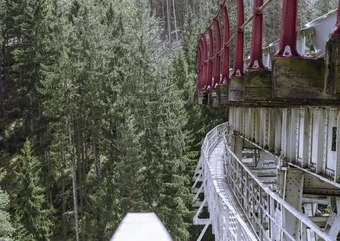 The historic ziemestal bridge in thuringia Stock Photos