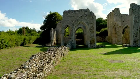 Historical abbey Video stock 205551402