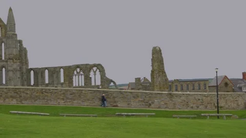 Historical Abbey ruins Vídeo Stock 217675414