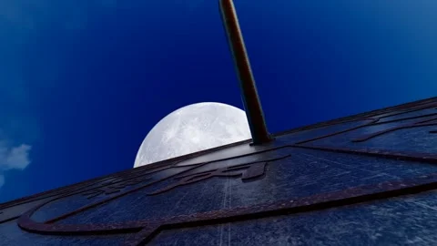 Historical and cultural changes and time-lapse photography of sundial light  Stock Footage 245251913