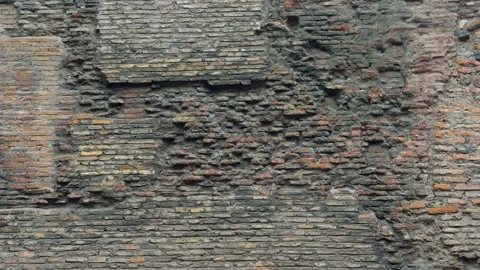 Historical Antique Brick Wall Background Texture Stock Footage 322071362