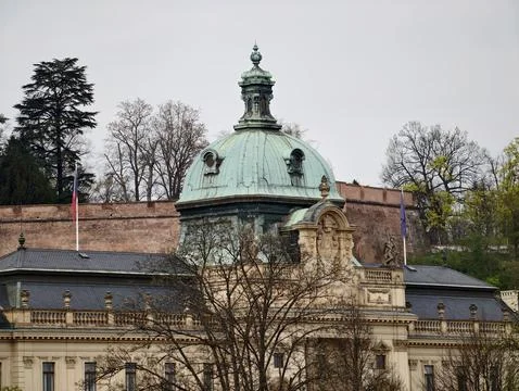 Historical architectural visuals. Classical building features captured bene.. Photos