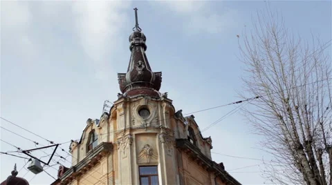 Historical architecture building Stock Footage 58605221