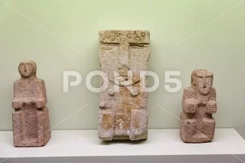 Historical Artifacts in Istanbul Archaeology Museum, Turkey Stock Photos