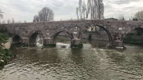Historical bridge in Ankara. Stock Footage 106807984