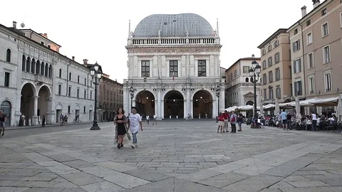The historical building called Loggia from the 16th century gives the name to Stock Footage